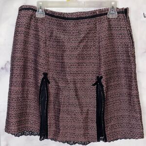 Gothic Skirt Harajuku High Waist Pink and Black Skirt size 14